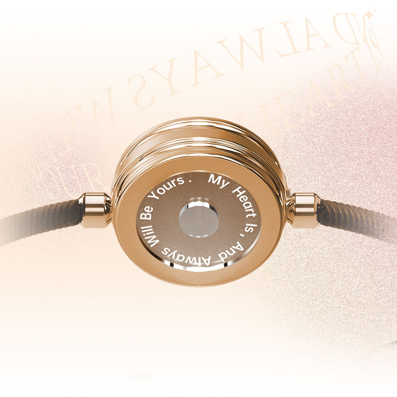 Zon & Maan Slimme Vibratie Armbanden met Milanese Ketting (Zwart + Bruin)