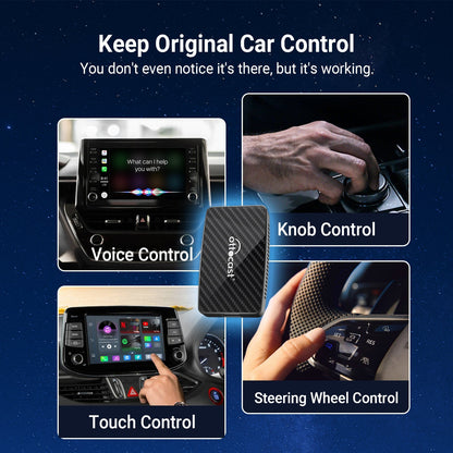 Play2Video Pro Draadloze CarPlay/Android Auto All-in-One Adapter