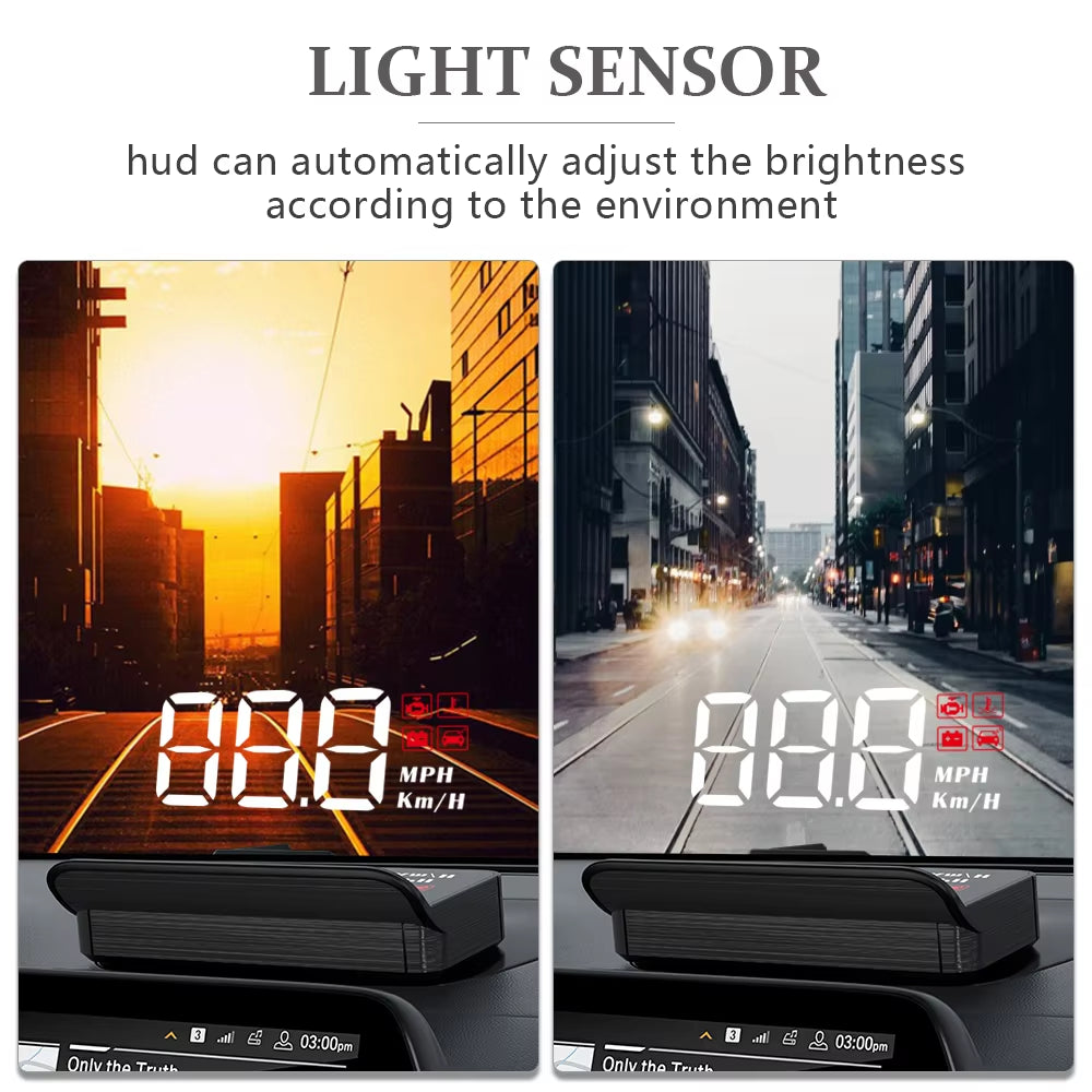 M3 HUD Head-Up Display OBD2 Trip Computer Snelheidsprojector OBD2 Auto On-Board Computer Brandstofverbruik Alarm Auto Accessoires
